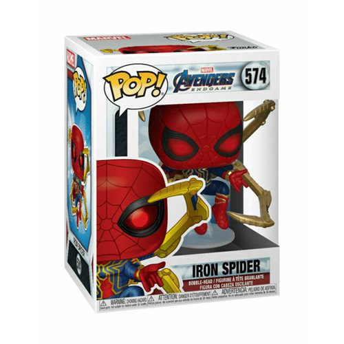 Avengers: Endgame Iron Spider with Nano Gauntlet Pop! Vinyl Figure, Not Mint
