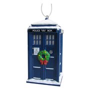 Doctor Who TARDIS with Wreath 4 1/4-Inch Ornament
