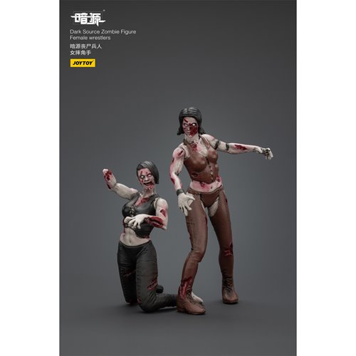 Joy Toy Dark Source Zombie Female Wrestler 1:25 Scale Action Figure 2-Pack