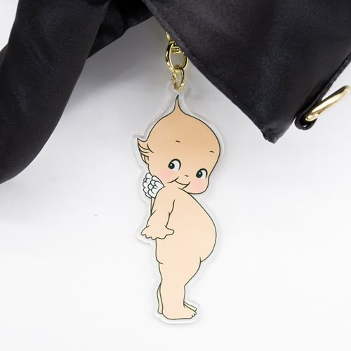 Kewpie Devil Puffy Tote Bag with Angel Acrylic Charm