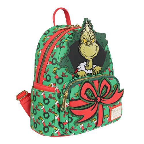 How the Grinch Stole Christmas Grinch Christmas Present Mini-Backpack - Entertainment Earth Exclusiv