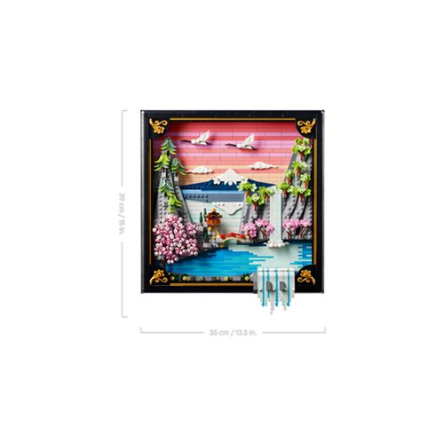 LEGO Art 31218 Japanese Cherry Blossom Landscape 3D Wall Art