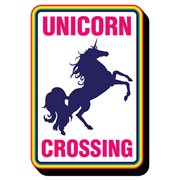Unicorn Crossing Funky Chunky Magnet