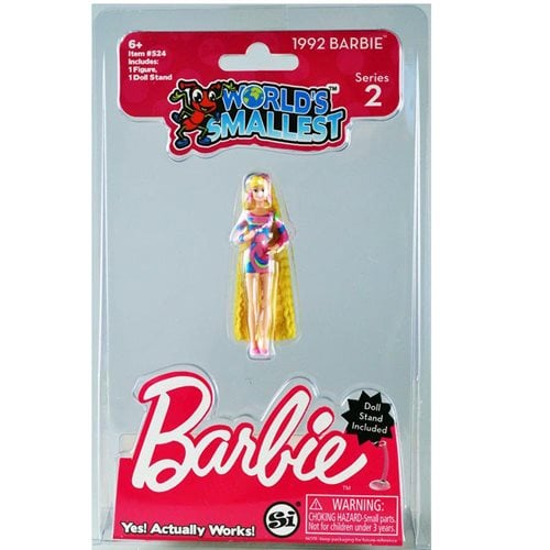 Smallest Barbie 2 Random Hair Astronaut Mini Display Tray