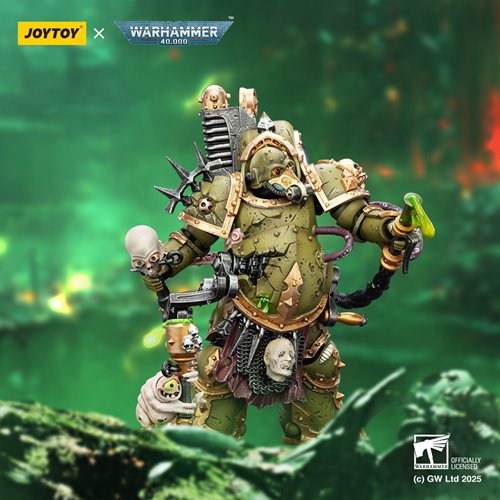 Joy Toy Warhammer 40,000 Death Guard Foul Blightspawn with Plague Sprayer 1:18 Scale Action Figure