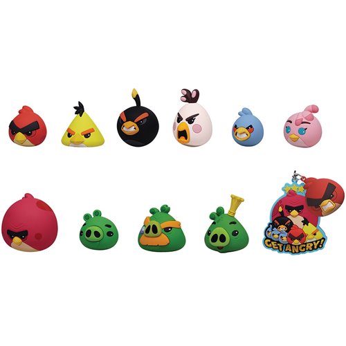 Angry Birds 3D Foam Bag Clip Display Case of 24