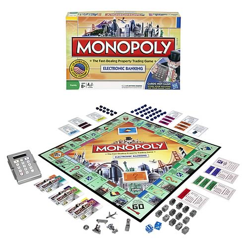 PICK YOUR SPARE PART Monopoly Here & Now Electronic Card Banking Board Game 