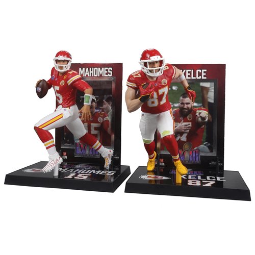 NFL SportsPicks 2024 Travis Kelce and Patrick Mahomes 7-Inch Scale Posed Figure 2-Pack