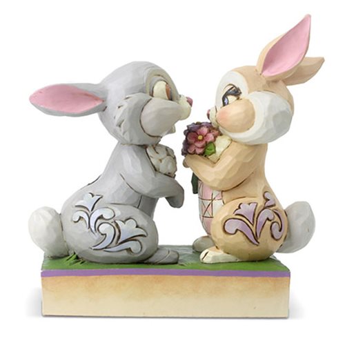 Disney Traditions Bambi Thumper and Blossom Snuggling Bunny Bouquet by Jim Shore Statue
