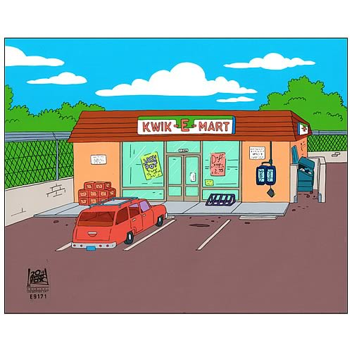 The Simpsons Girly Edition Kwik-E-Mart Production Background