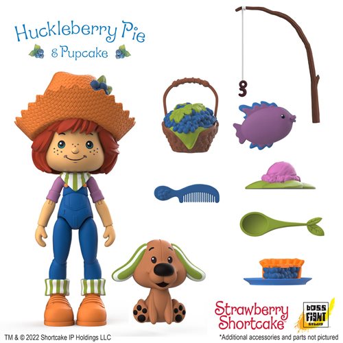Strawberry Shortcake Huckleberry Pie and Pupcake Action Figure