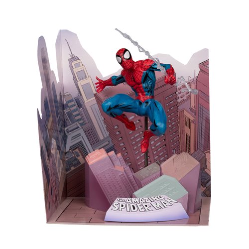 Marvel Wave 4 Spider-Man The Amazing Spider-Man #1 1:10 Scale Posed Figure with Scene