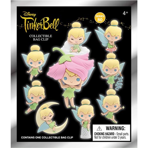 Peter Pan Tinker Bell Series 80 3D Foam Bag Clip Random 6-Pack