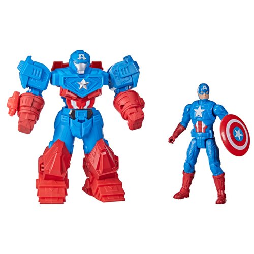 Avengers Mech Strike Ultimate Mech Suit Captain America 8-inch Action Figure