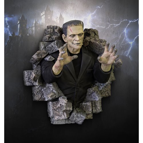 Frankenstein 1:1 Scale Life-Size Wall Sculpture Mount