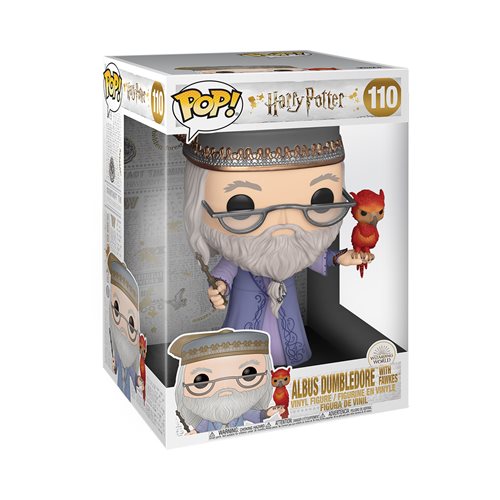 Harry Potter Dumbledore and Fawkes 10-Inch Pop! Vinyl Figure