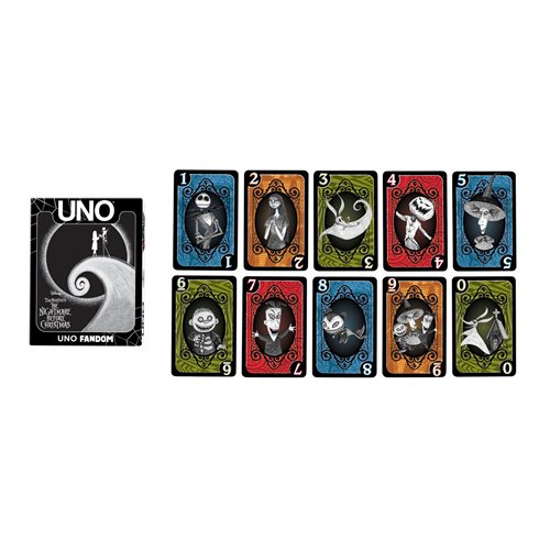 UNO Fandom Tim Burton's The Nightmare Before Christmas Card Game