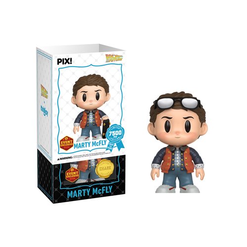 Back to the Future Marty McFly with Skateboard Pix! Vinyl Figure
