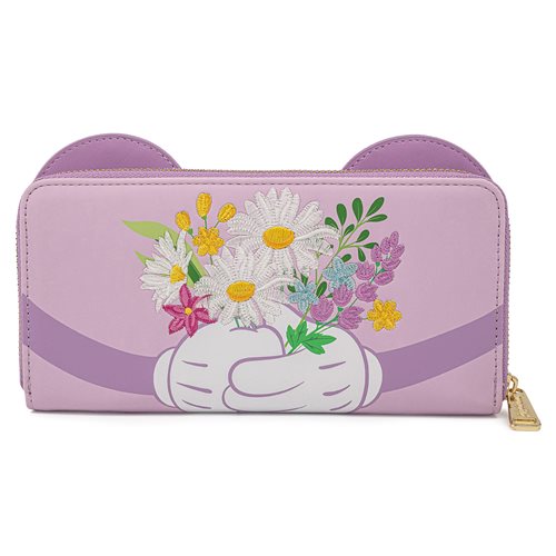 Minnie Mouse Floral Zip-Around Wallet
