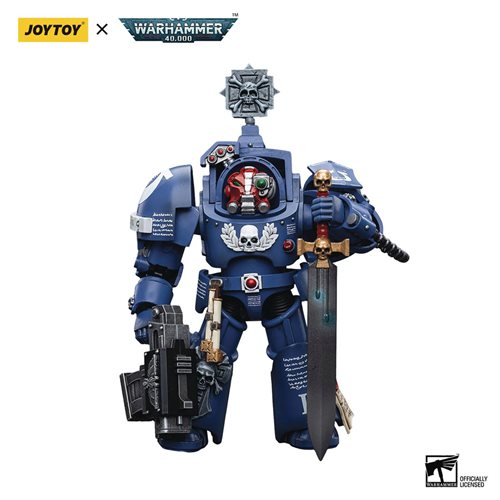 Joy Toy Warhammer 40,000 Ultramarines Sergeant Terconon 1:18 Scale Action Figure