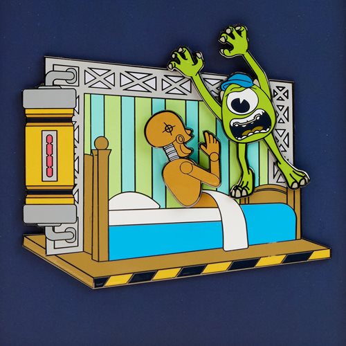 Monsters University Scare Games 3-Inch Collector Box Enamel Pin