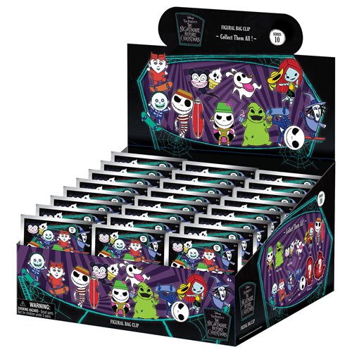 The Nightmare Before Christmas Series 10 3D Foam Bag Clip Random 6-Pack