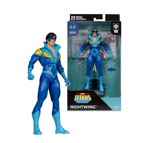 DC Direct Wave 5 Nightwing Teen Titans 7-Inch Scale Action Figure with McFarlane Toys Digital Collec