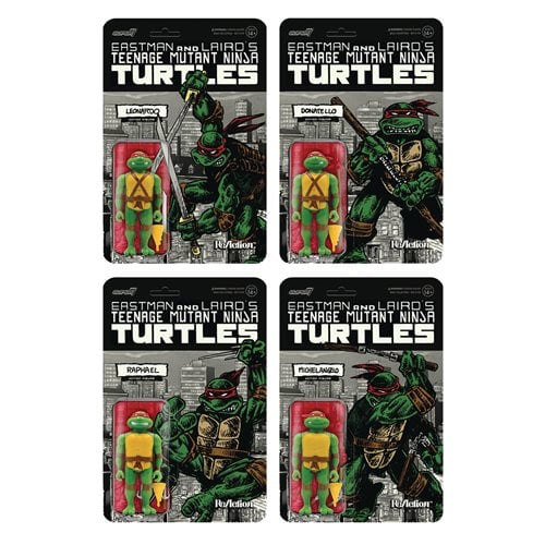 Teenage Mutant Ninja Turtles Mirage Variant 3 3/4-Inch ReAction Figure Boxed Set of 4