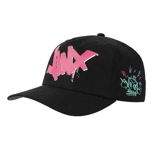 Arcane League of Legends Jinx Curved Bill Snapback Hat