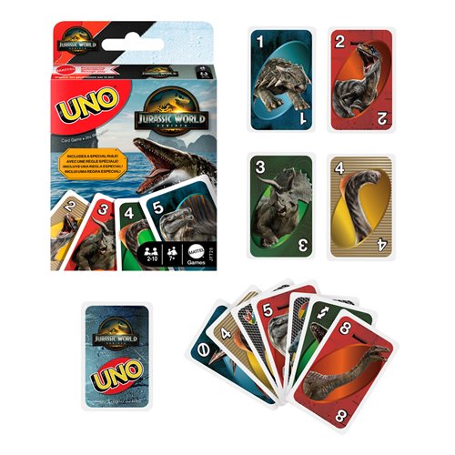 Uno Jurassic World 4 Card Game