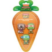Teenage Mutant Ninja Turtles Leonardo, Raphael, Splinter Easter Carrot Pocket Pop! Mini-Figure 3-Pack