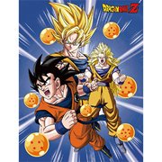Dragon Ball Z Goku 3 Forms Sublimation Throw Blanket