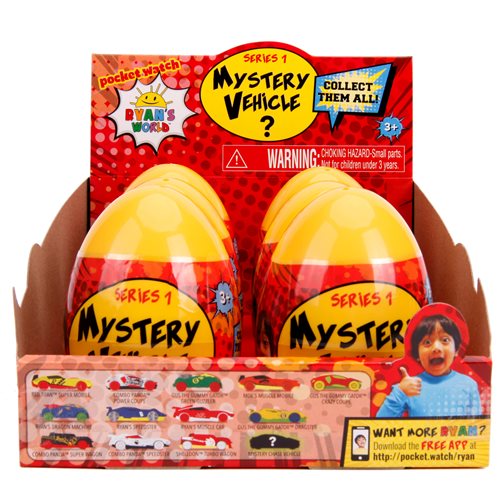 Ryan's World Mystery Egg 1:64 Scale Vehicle Case