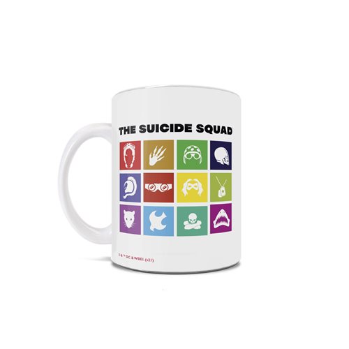 The Suicide Squad Icons White Ceramic Mug
