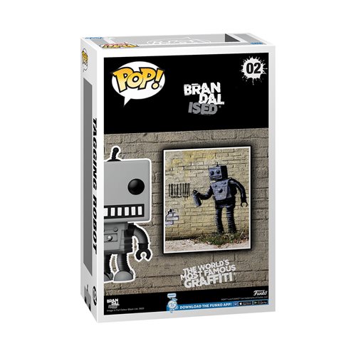Brandalised Robot Art Cover Figure with Case