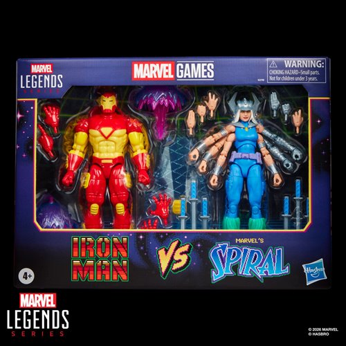 Marvel Legends Series Iron Man vs Spiral 6-Inch Action Figures