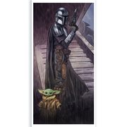 Star Wars: The Mandalorian A Foundling In Your Care by Brent Woodside Lithograph Art Print