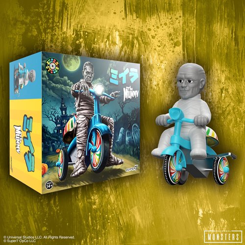 Universal Monsters The Mummy (Gray with Blue Trike) Super Cycles