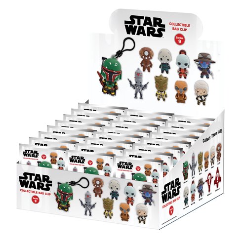 Star Wars Most Wanted Bounty Hunters 3D Foam Bag Clip Random 6-Pack