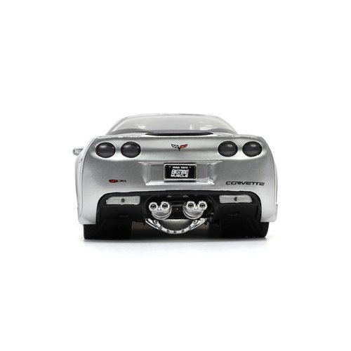 Bigtime Muscle 2006 Chevrolet Corvette Z06 Candy Silver 1:24 Scale Die-Cast Metal Vehicle