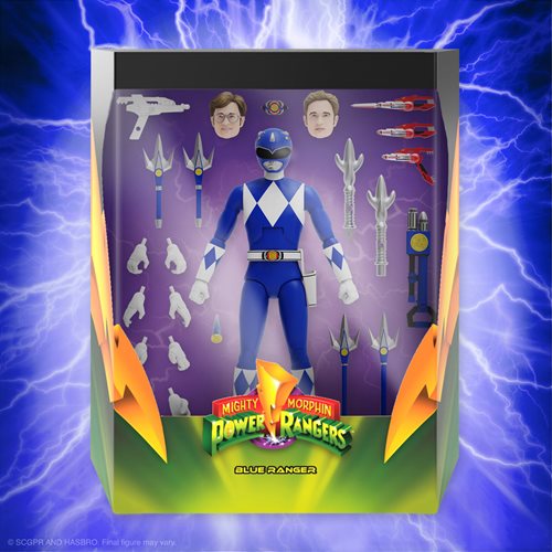 Power Rangers Ultimates Blue Ranger 7-Inch Action Figure