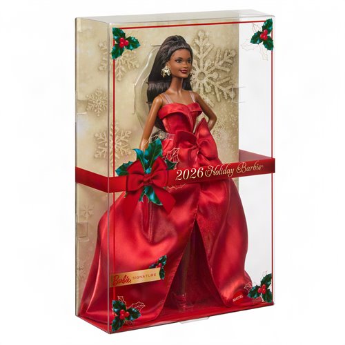 Barbie 2026 Holiday Barbie Doll with Dark Brown Hair