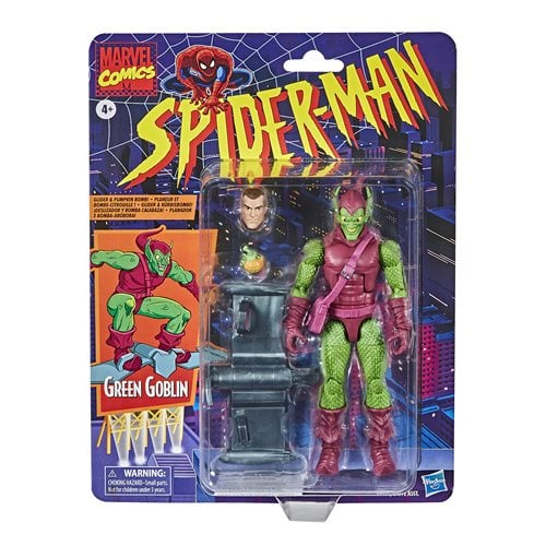 Spider-Man Retro Marvel Legends Green Goblin 6-Inch Action Figure