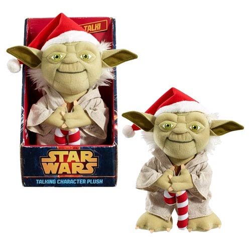 Star Wars Yoda Santa Medium Talking Plush