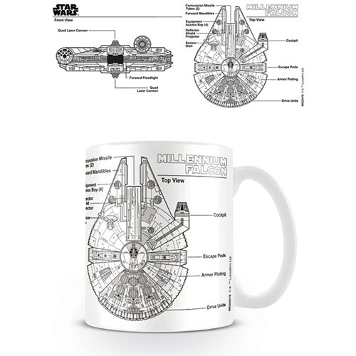 Star Wars Millennium Falcon Sketch 11 oz. Mug