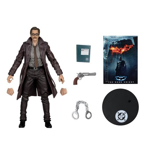 DC Multiverse Deluxe Theatrical Edition Wave 5 The Dark Knight Commissioner Gordon 7-Inch Scale Acti