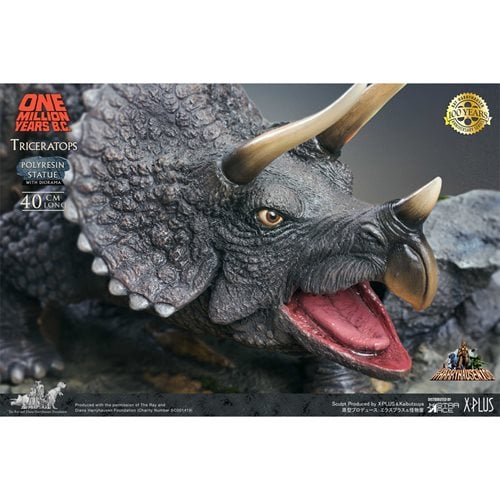One Million Years BC Triceratops Polyresin Statue