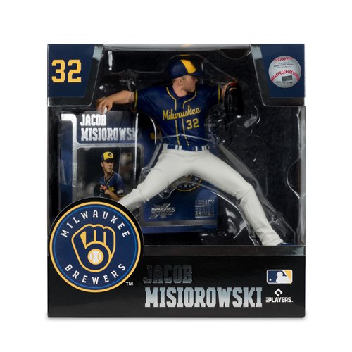 MLB SportsPicks Milwaukee Brewers Jacob Misiorowski 7-Inch Posed Figure
