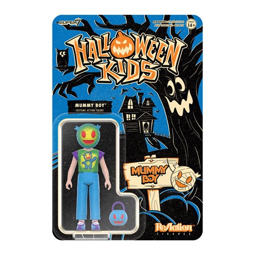 Halloween Kids Graphic Tee Mummy Boy 3 3/4-Inch ReAction Figure
