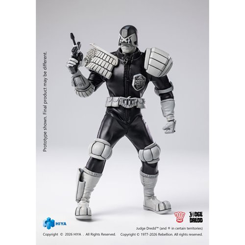 Judge Dredd Special Police Black and White Super Ultimate Series 1:12 Scale Action Figure
